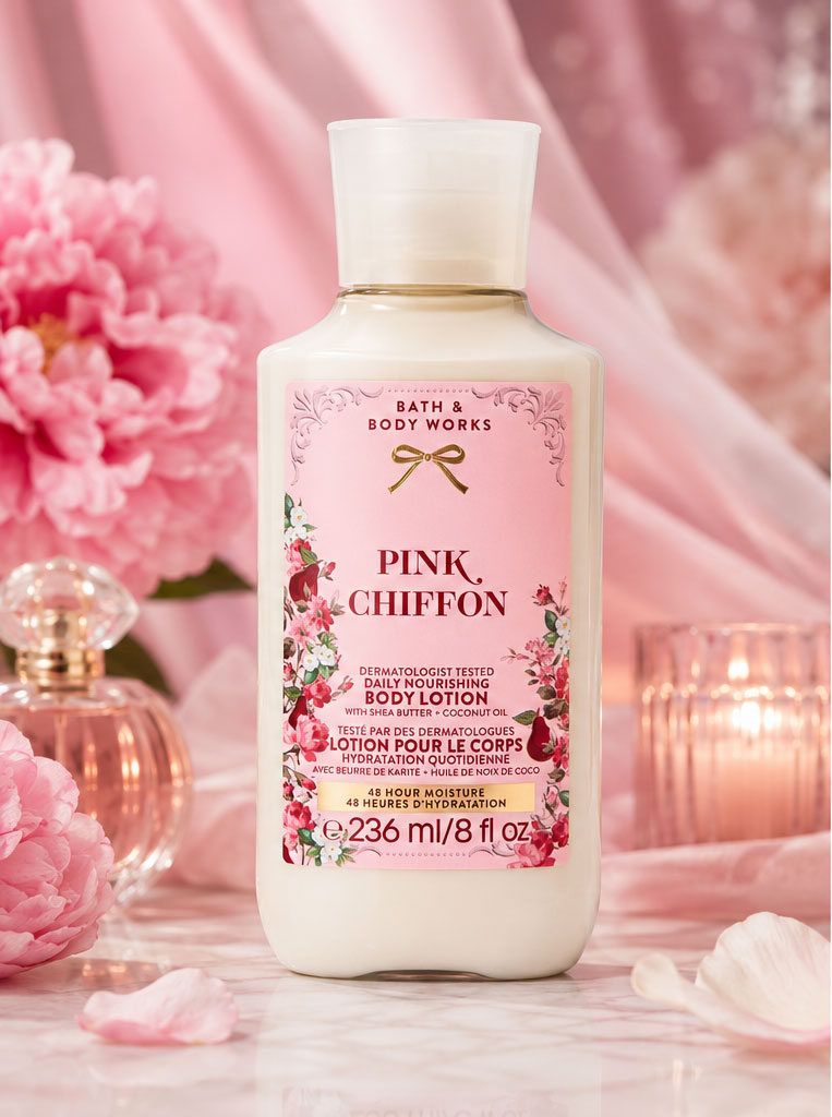لوسیون بدن بس اند بادی ورکز Pink Chiffon